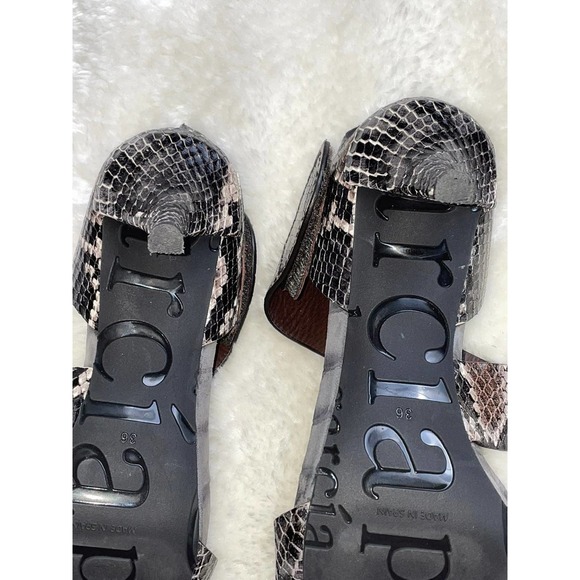 Pedro Garcia Womens Heel Sandal Python 36 - Picture 5 of 5